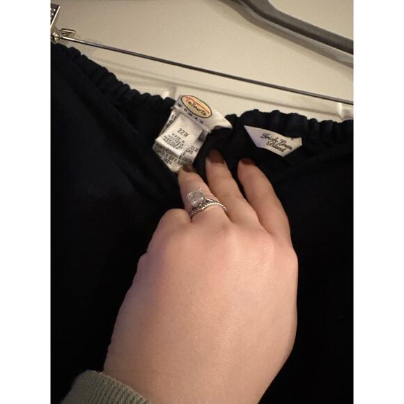 The Talbots Irish Linen Blend Wide Leg Pants size 22 in navy blue - Picture 1 of 3